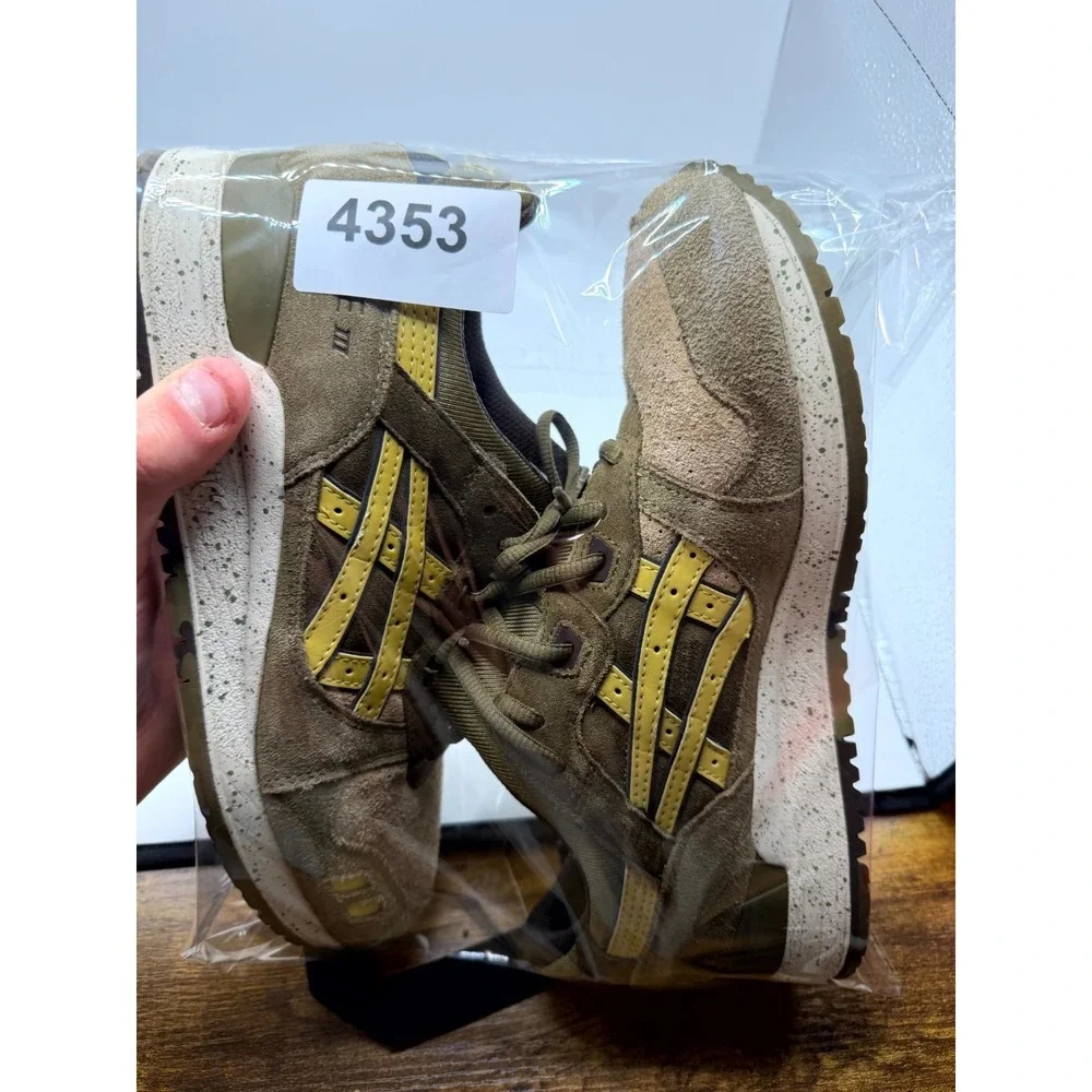 ASICS Gel-Lyte III Turtle H513L Mens 8 Sneaker Olive Sunshine Running Shoes